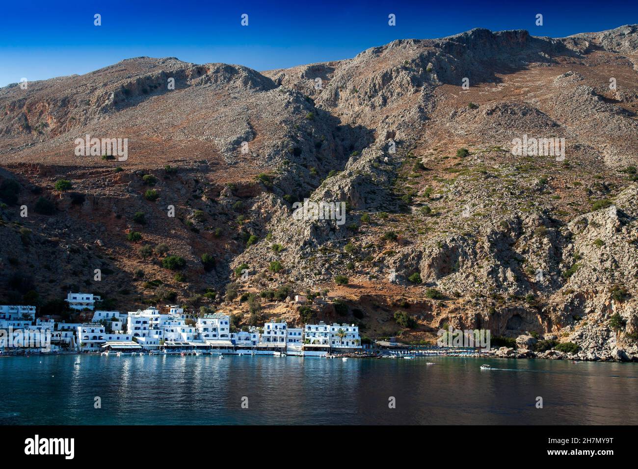 Village On The Coast Loutro South Crete Crete Greece Stock Photo 