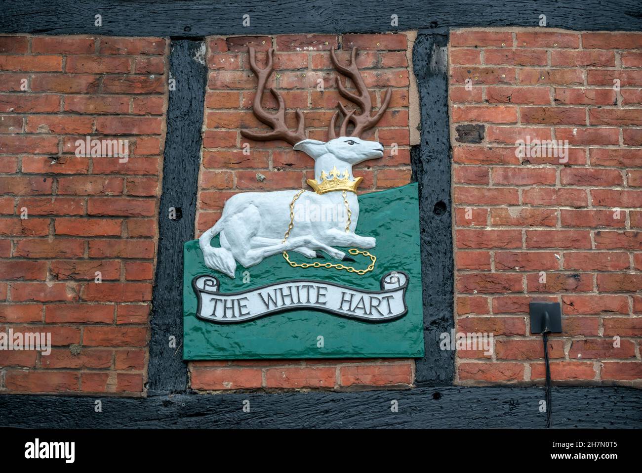 Henfield, November 14th 2021 The White Hart pub in Henfield High