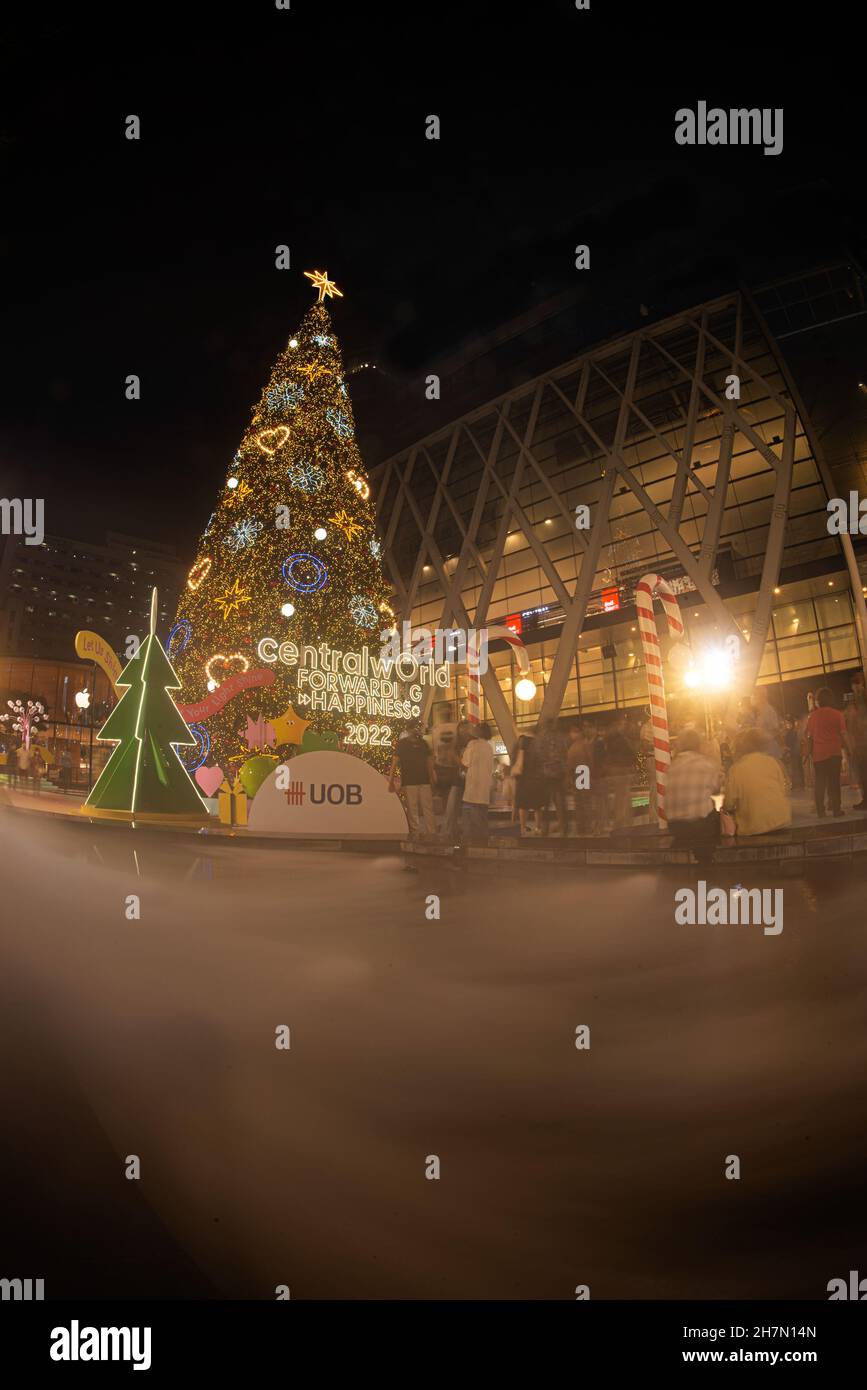 When Is The Lighting Of The Christmas Tree 2022 Light And Ball Star Decorate Beautiful On Christmas Tree Celebration 2022  At Central World Department Store For Christmas Day And Happy New Year  Event Stock Photo - Alamy