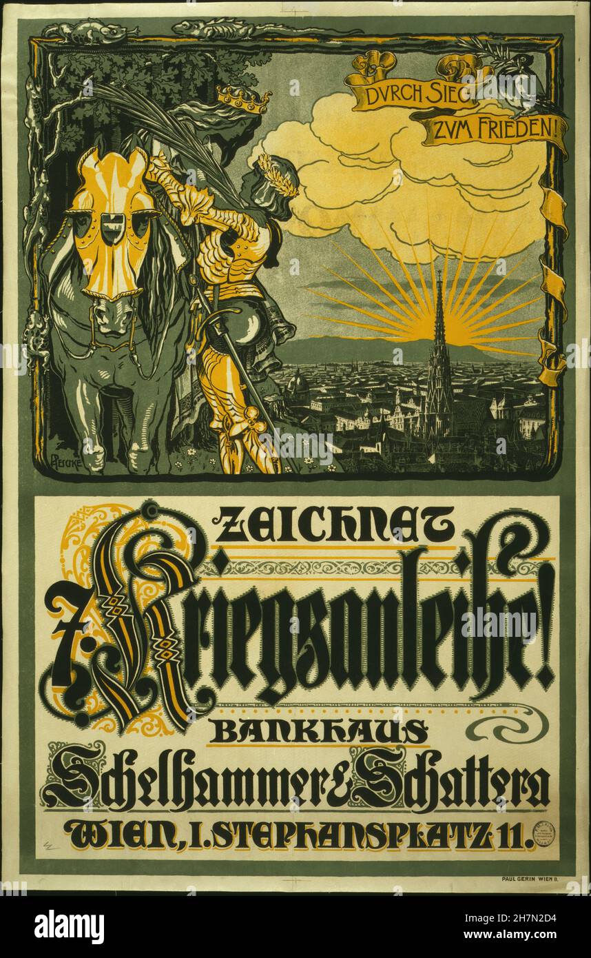 German World War One Propaganda - 112 Stock Photo
