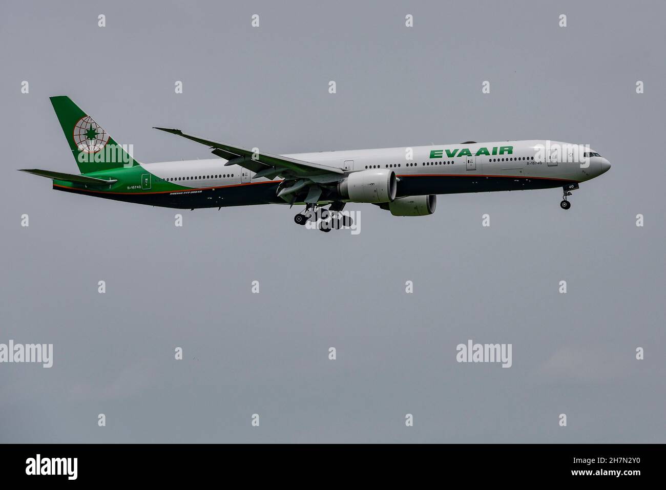 Aircraft Eva Air Boeing 777 Stock Photo