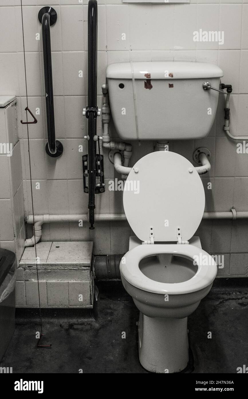 Not nice, disgusting public toilet Stock Photo