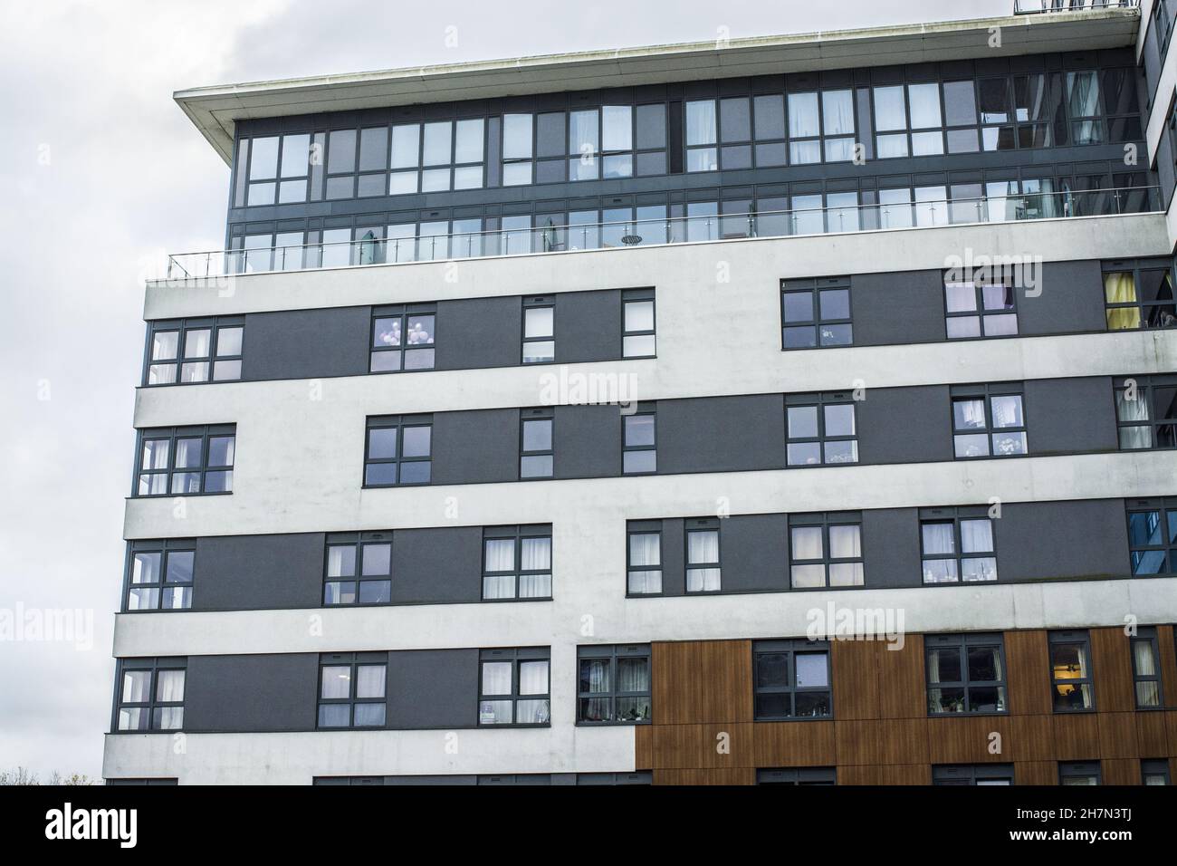 High new flats i Basingstok Stock Photo Alamy