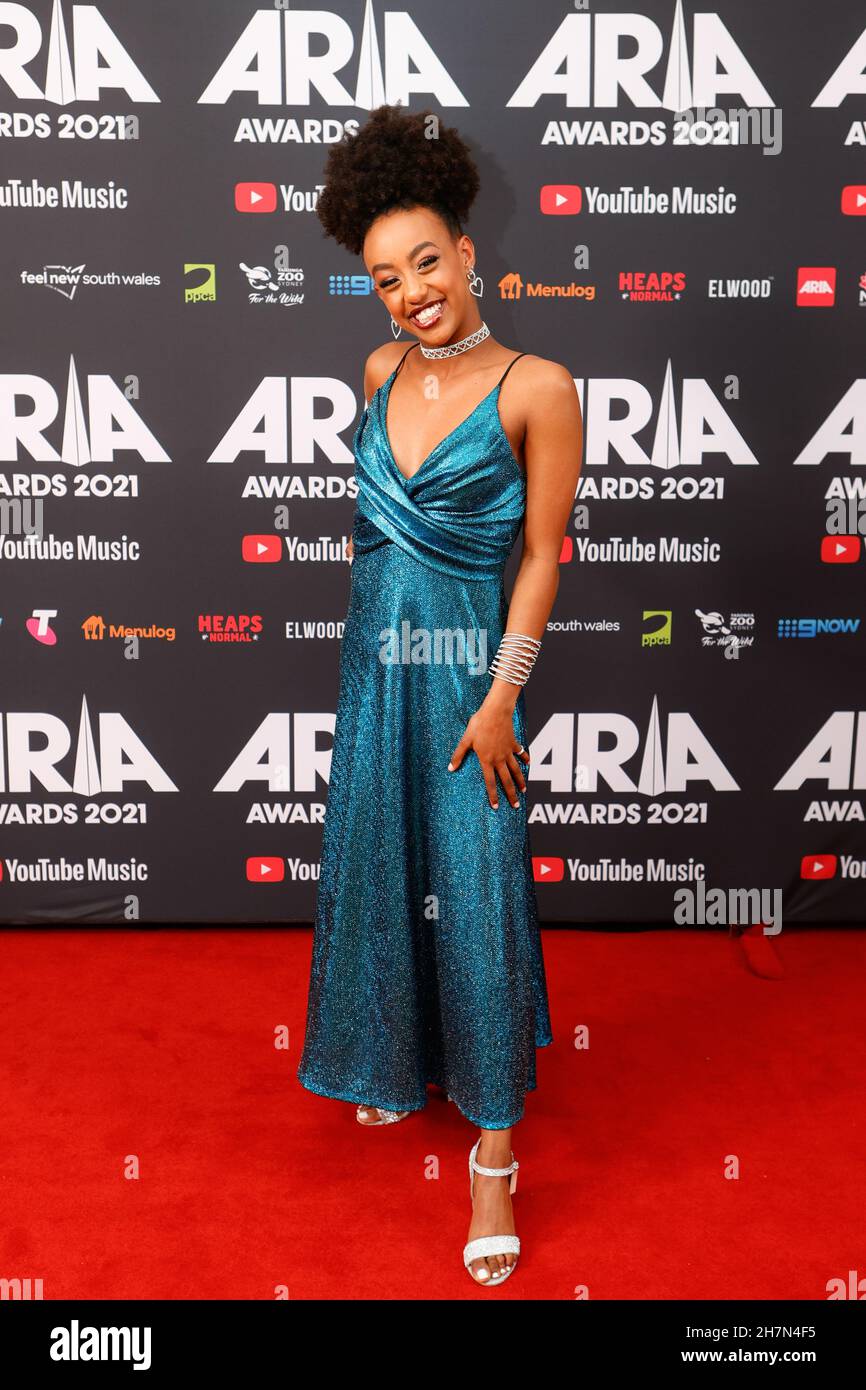 Sydney, Australia, 24 November, 2021. Tsehay Hawkins the new Wiggle for