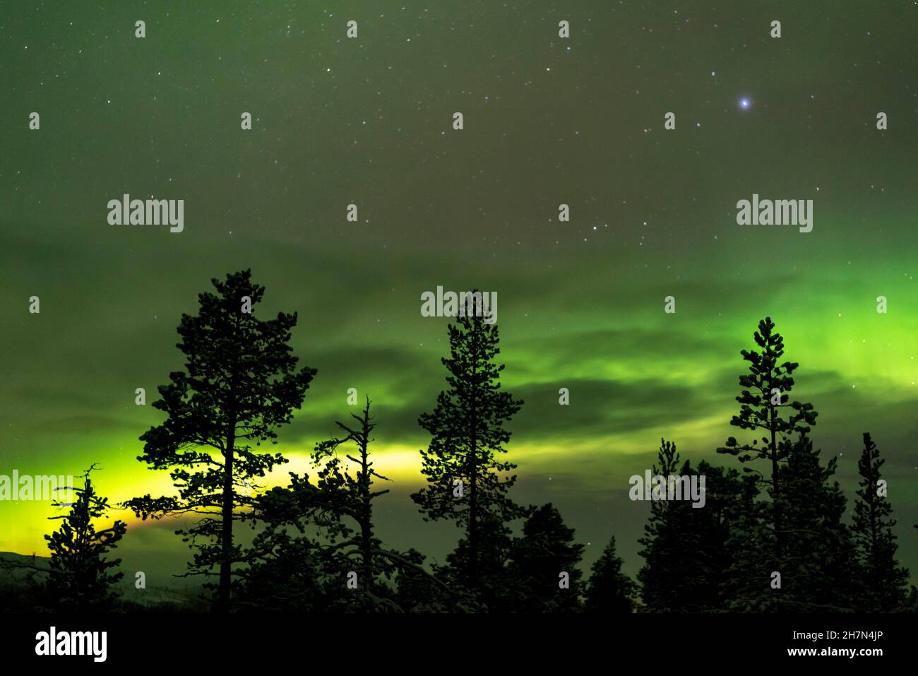 Northern Lights, Lapland, Finland Stock Photo Alamy