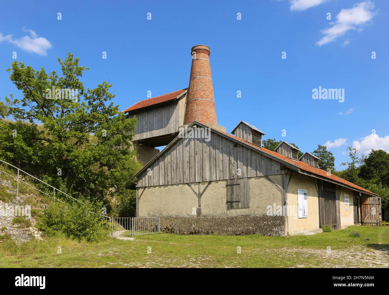 Lime Kiln Museum Untermarchtal, lime works with shaft kiln, technical
