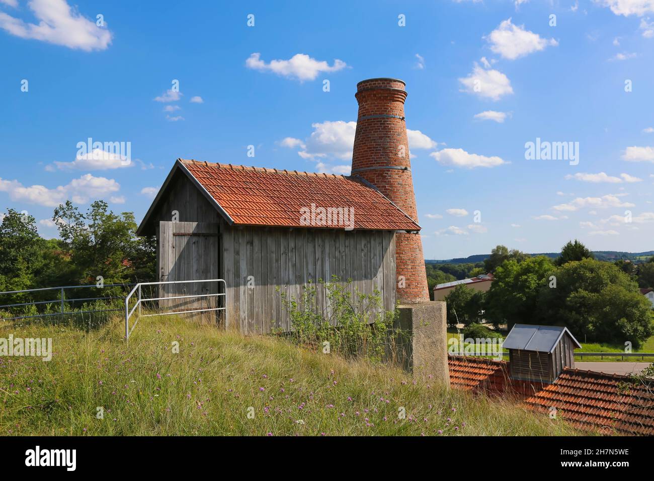 Lime Kiln Museum Untermarchtal, lime works with shaft kiln, technical cultural monument and
