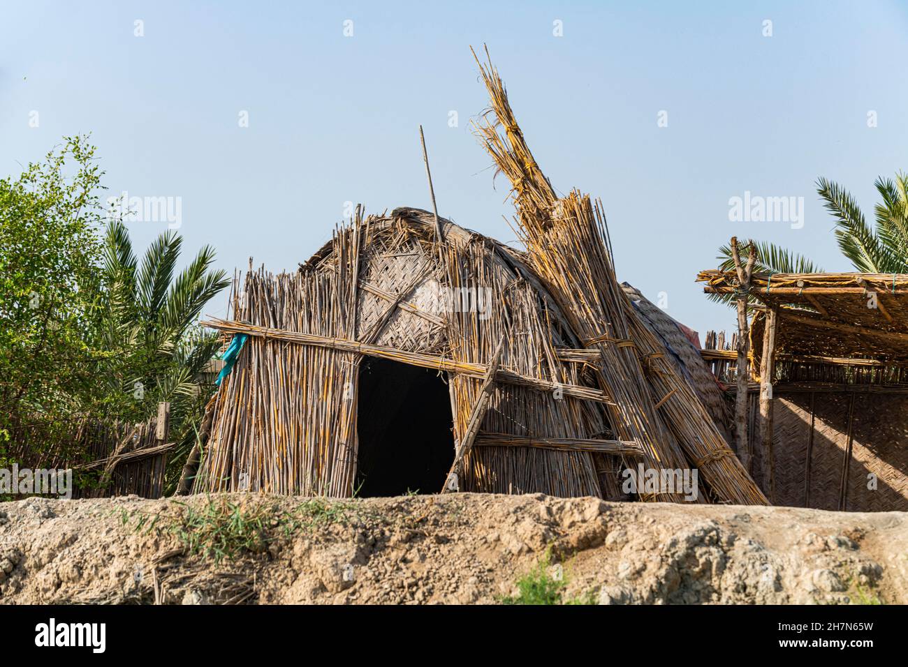 Traditional reed house, Mesopotamian Marshes, Ahwar of southern Iraq