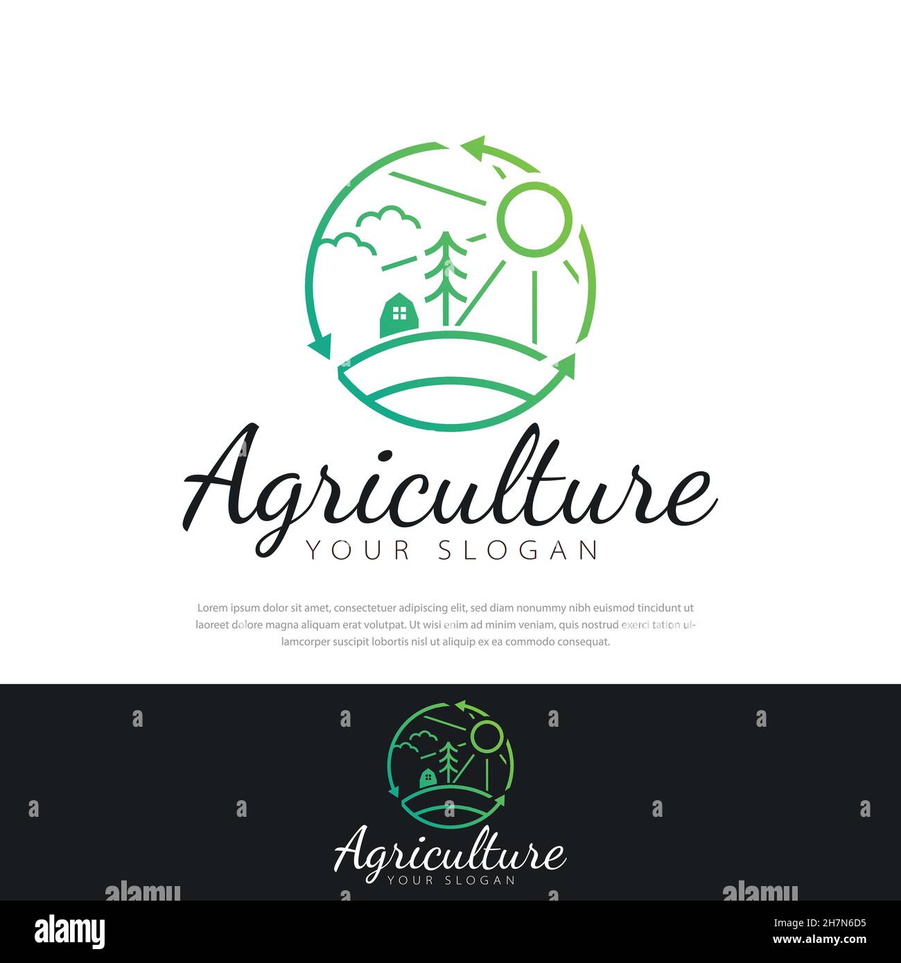 Natural farm logo vector symbol Stock Vector Image & Art - Alamy
