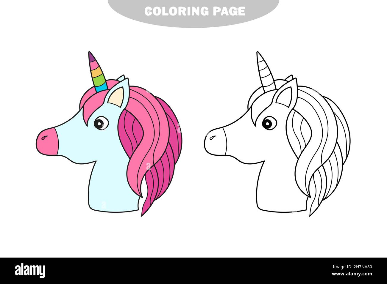 580  Coloring Pages Easy Unicorn  Latest