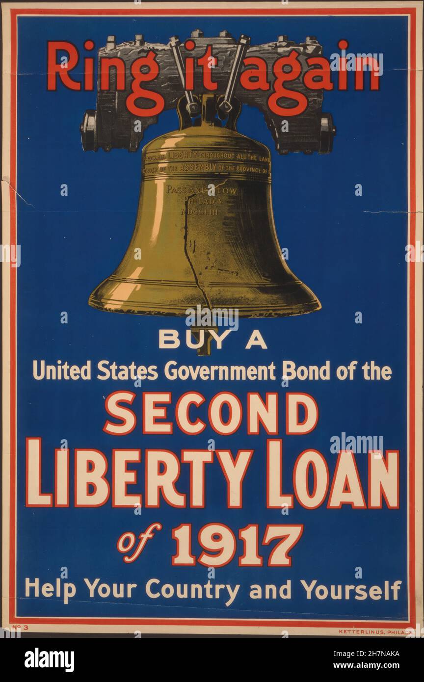 War Loan Poster U.S World War One Propaganda 159 Stock Photo Alamy