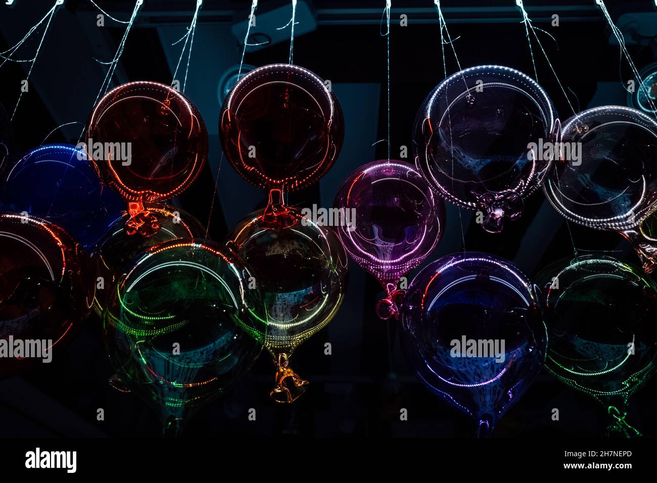 Colorful Murano glasses on display in Venice, Italy Stock Photo Alamy