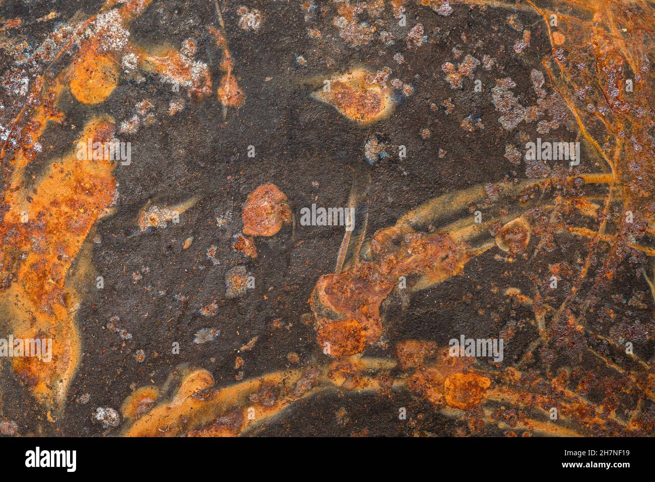 Rusty metal cast iron texture with rust streaks Stock Photo Alamy