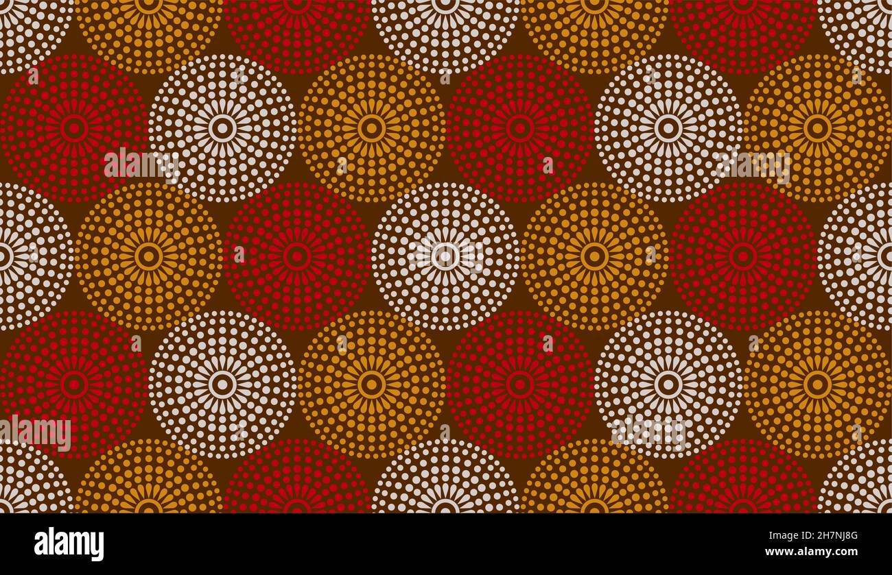 Seamless African Print fabric, Ethnic handmade ornament for your design, Ethnic and tribal motifs geometric elements. Vector texture, afro textile Stock Vector