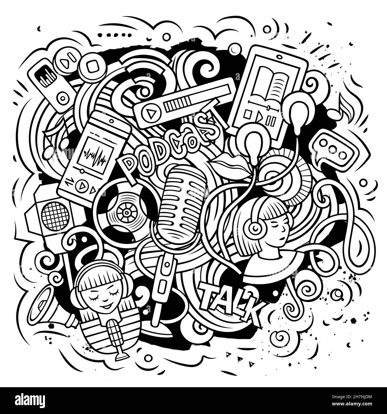 Audio funny Black and White Stock Photos Images Alamy