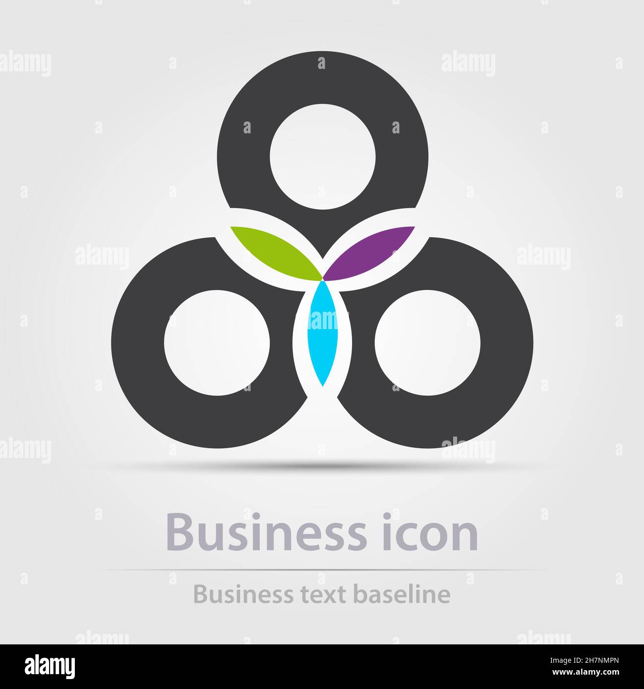 Originally designed color abstract vector business icon for creative design tasks Stock Vector
