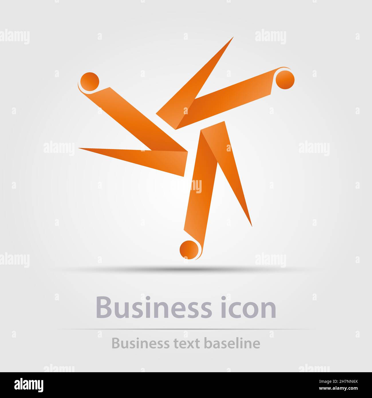 Originally designed color abstract vector business icon for creative design tasks Stock Vector