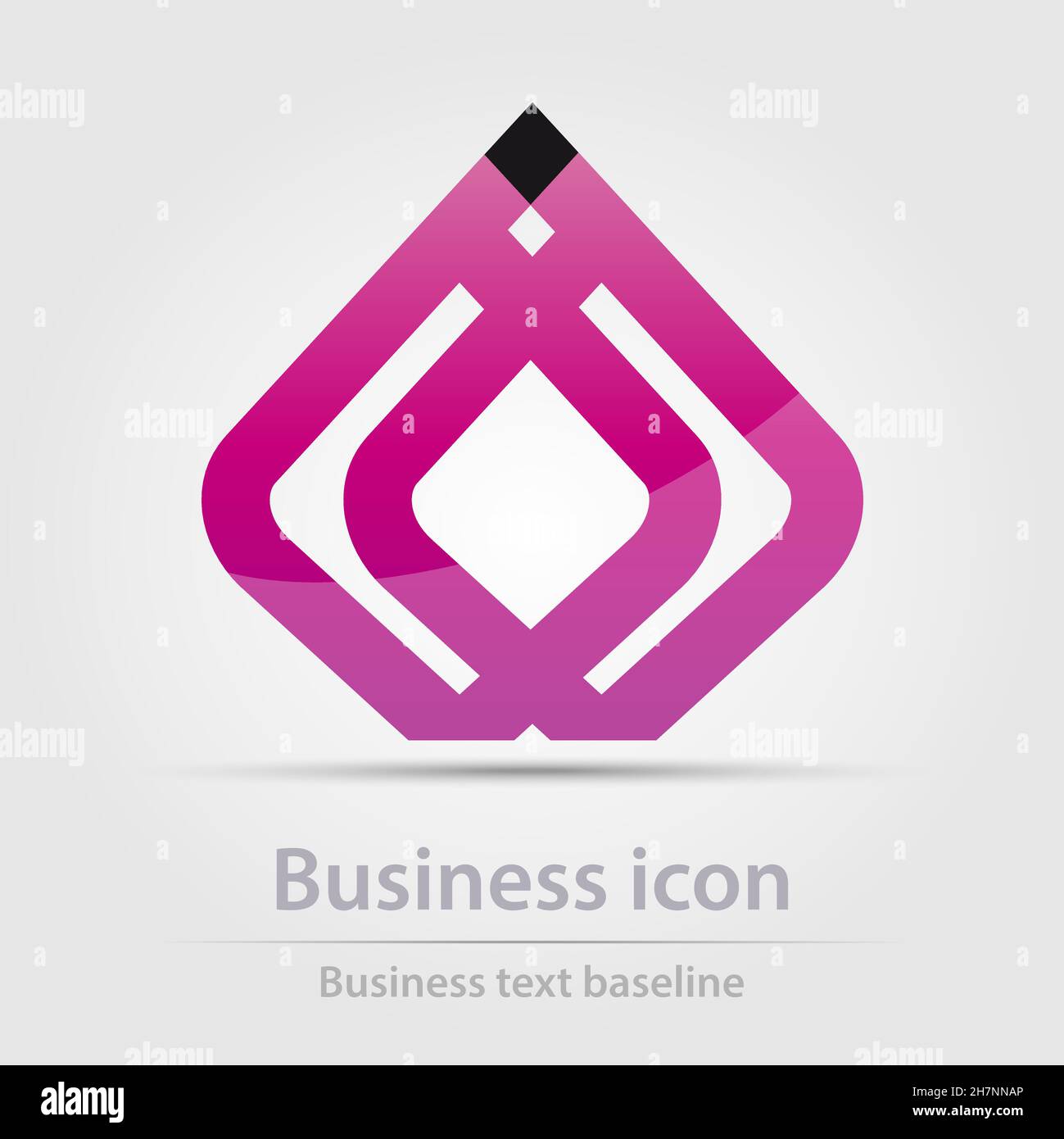 Originally designed color abstract vector business icon for creative design tasks Stock Vector