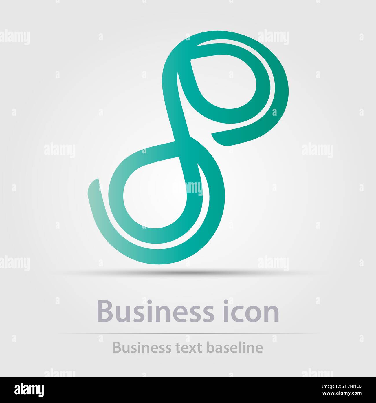 Originally designed color abstract vector business icon for creative design tasks Stock Vector