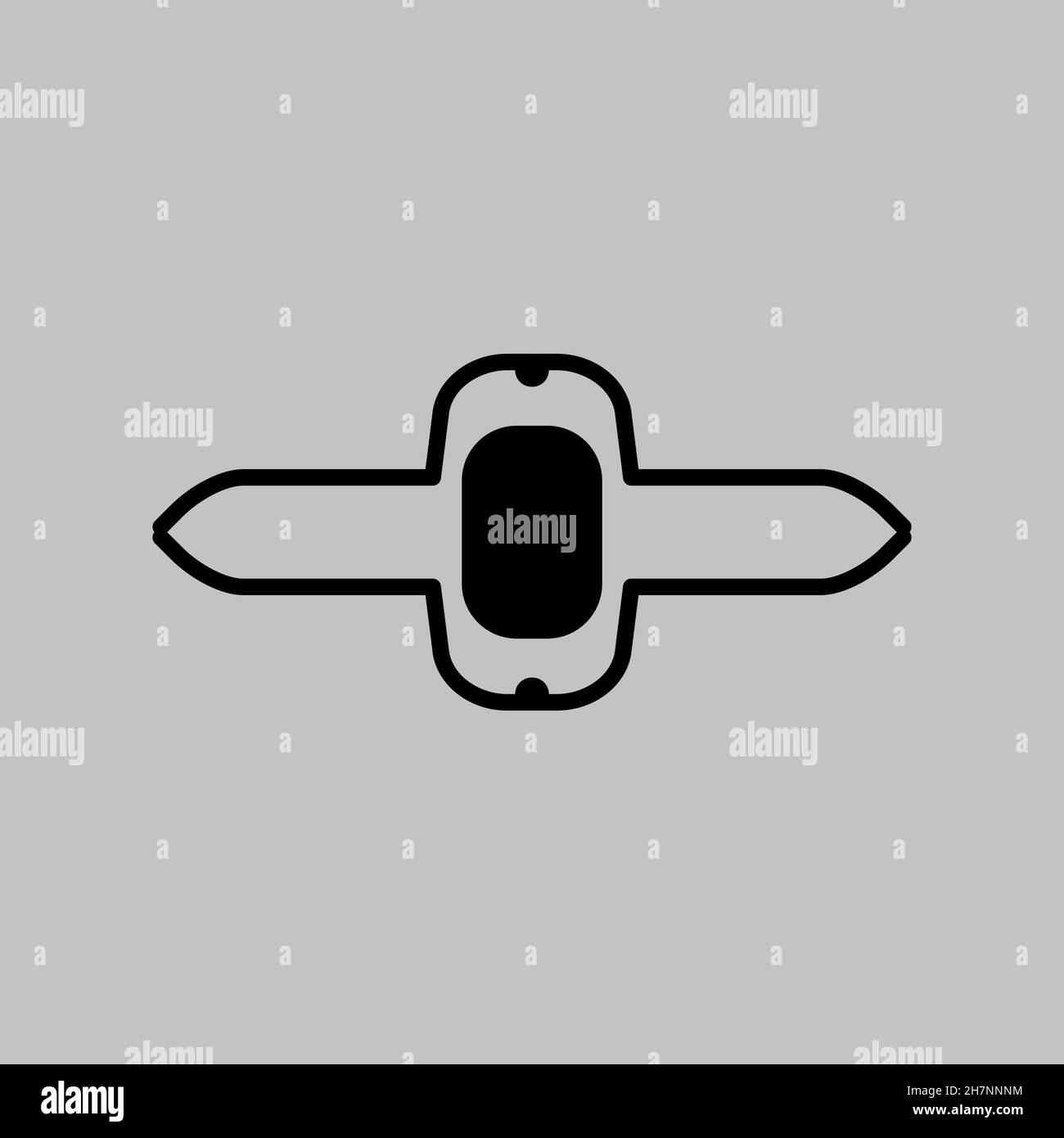 Belt line icon. Simple style man fashion poster background symbol. Logo ...