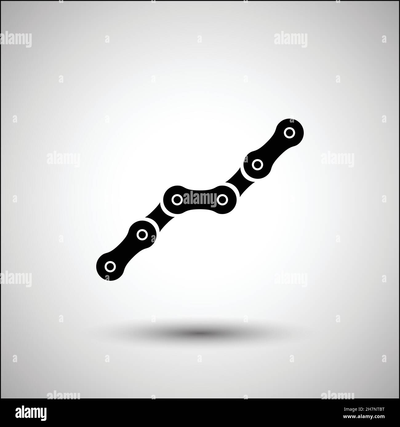 Bicycle chain. Bicycle accessories vector icon. Stock Vector