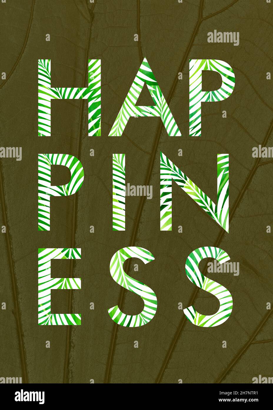 Beautiful digital art in typographic style letters, color and also