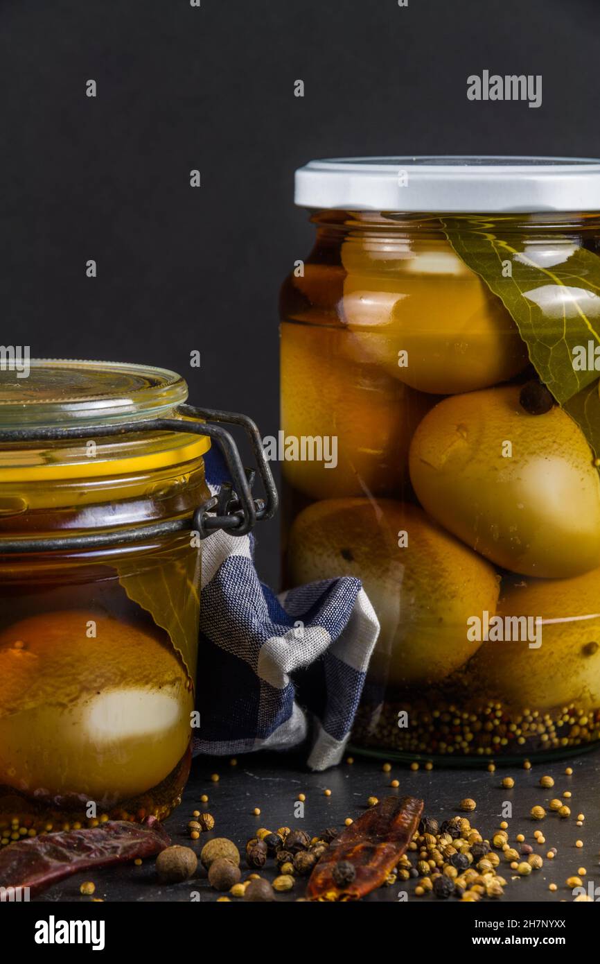 Pickling eggs hires stock photography and images Alamy