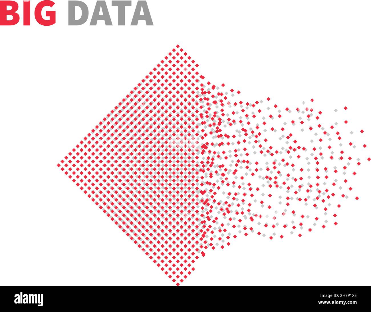 From Chaos to System. Artificial intelligence. Automotive industry. Big data.Smart system. Stock Vector