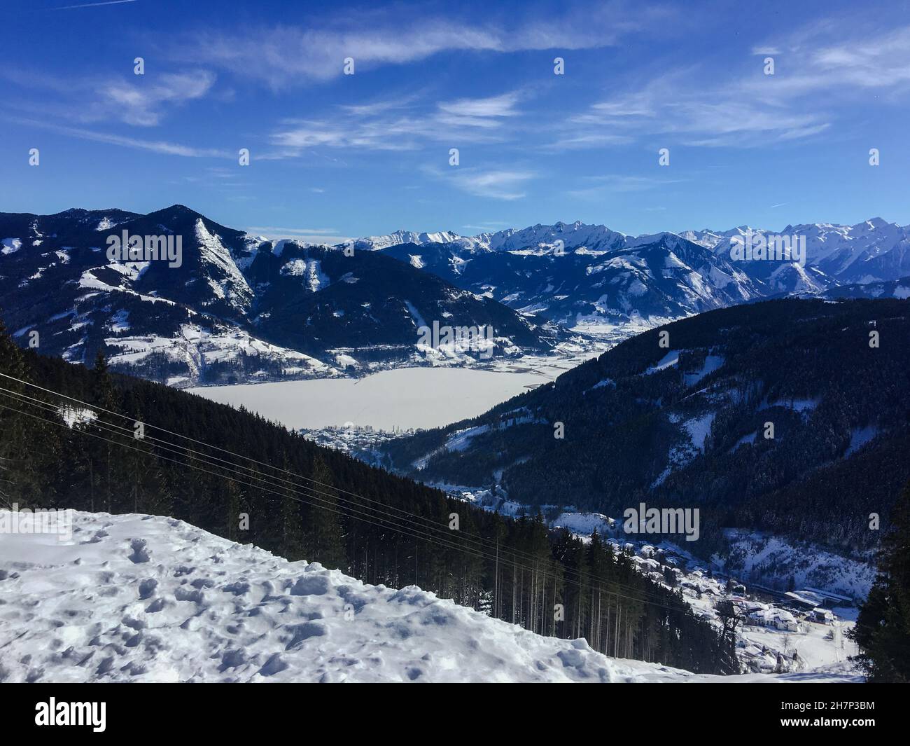Apls, mountain skiing in Austria Stock Photo