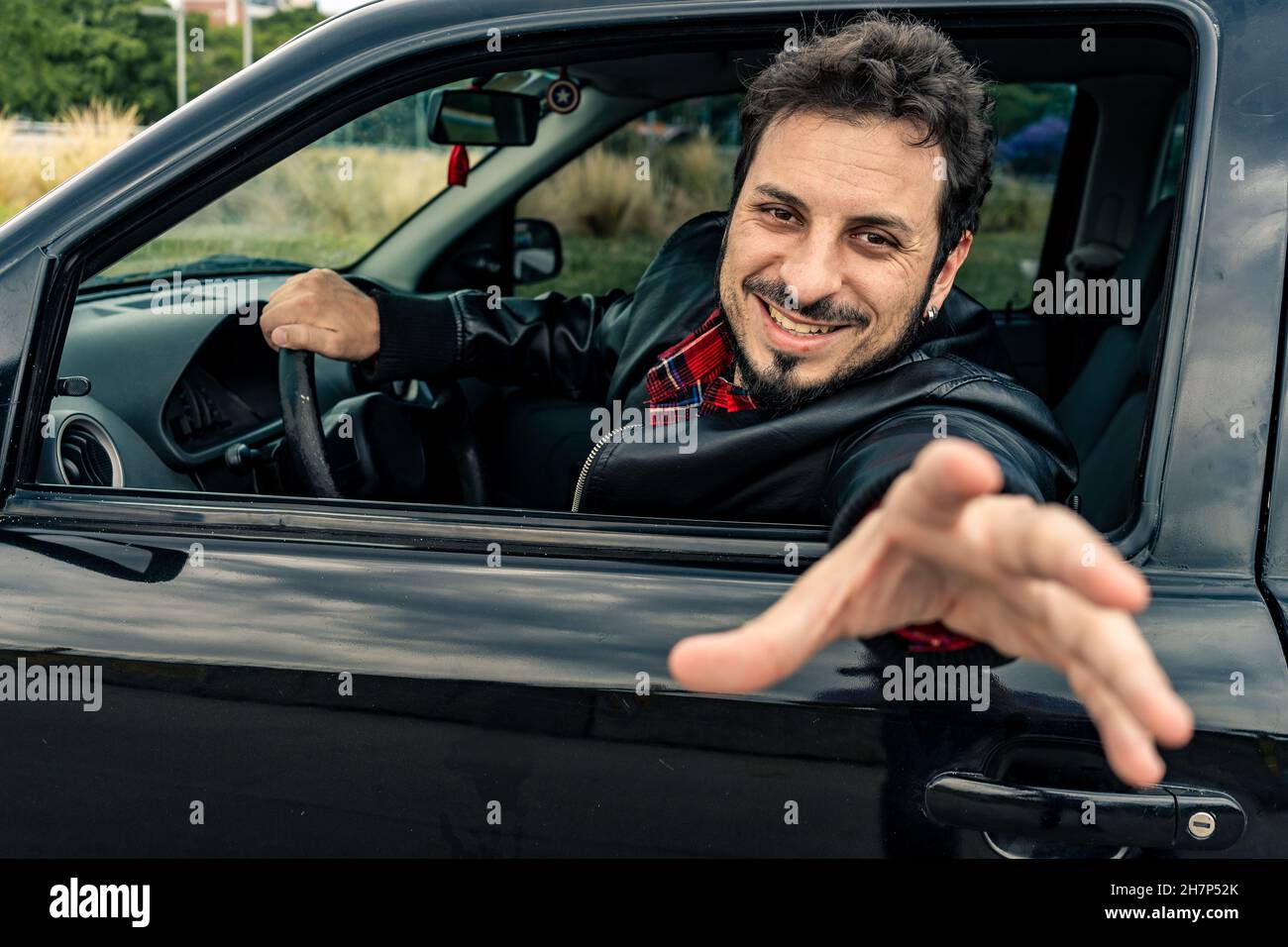 Reach into the steering wheel hires stock photography and images Alamy