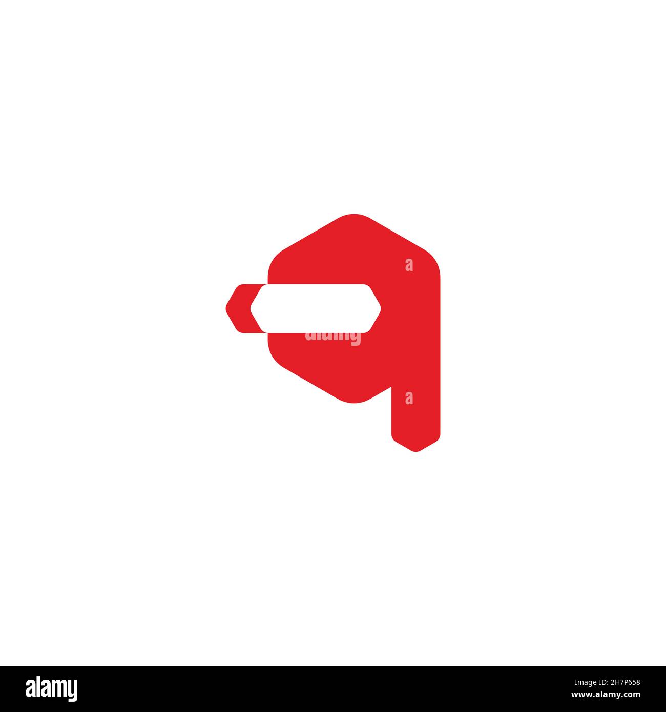 letter q simple wrench arrow logo vector Stock Vector