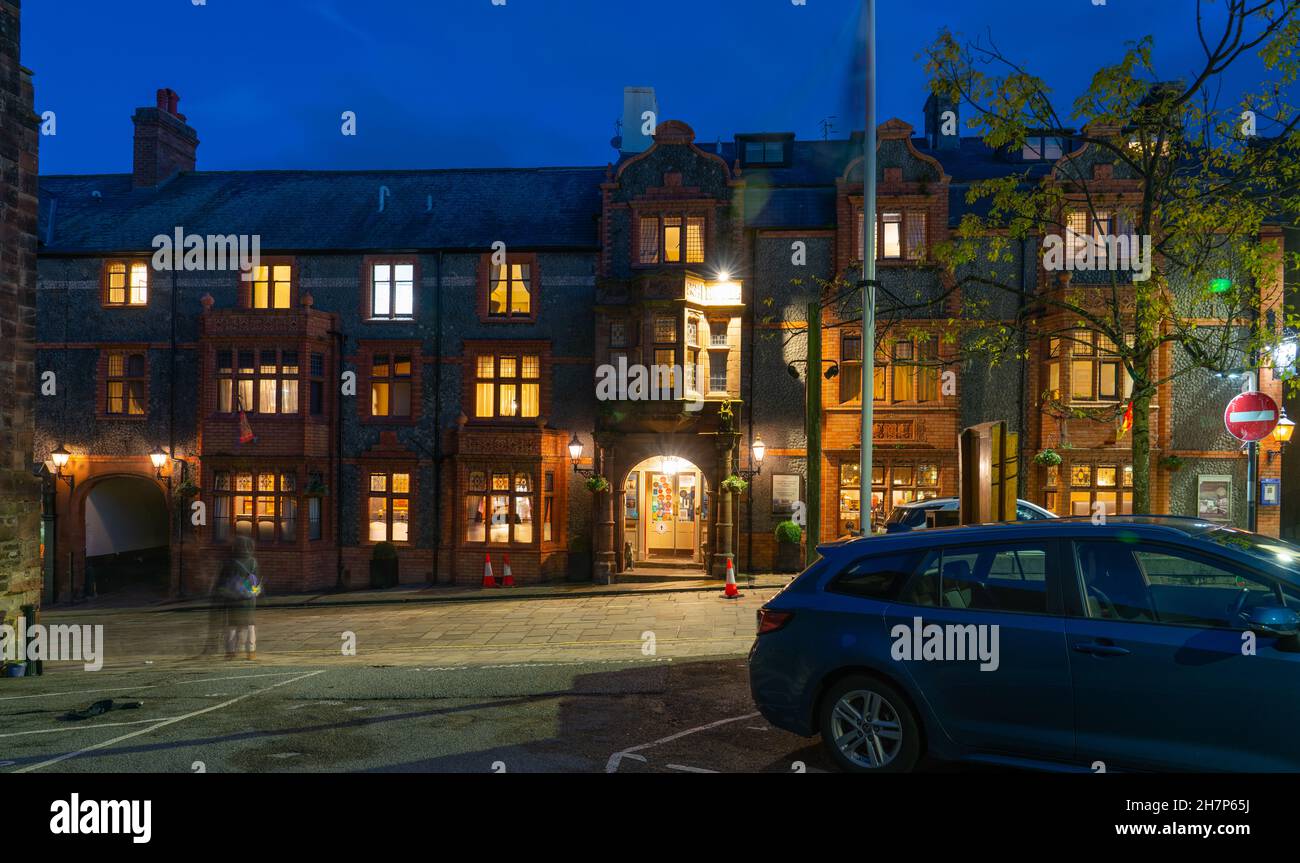 Castle Hotel, High Street, Conwy, North Wales. Image taken in Novemeber 2021. Stock Photo