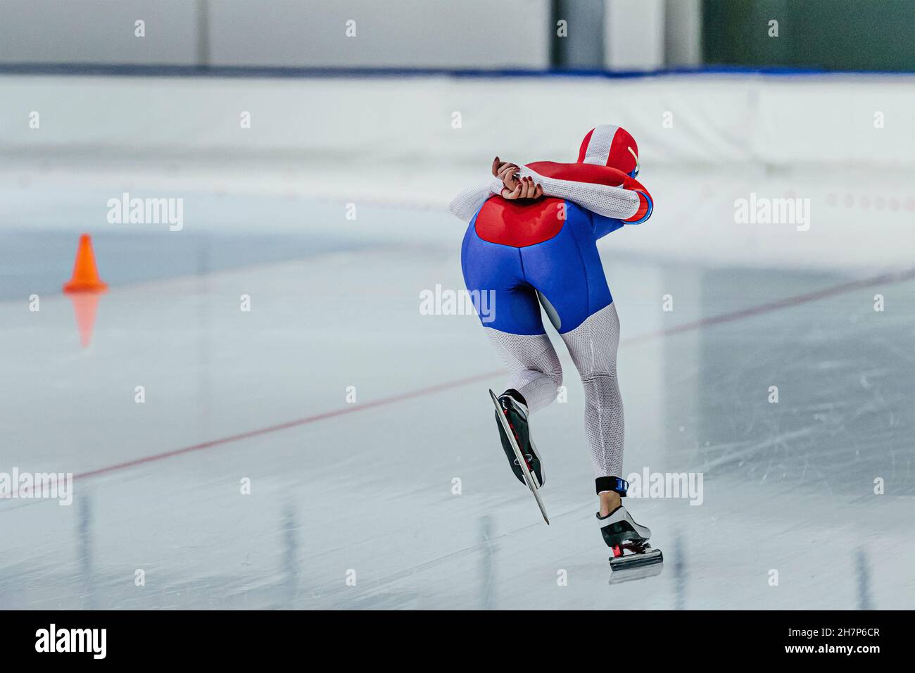 female athlete speed skater run in ice skating competition Stock Photo Alamy