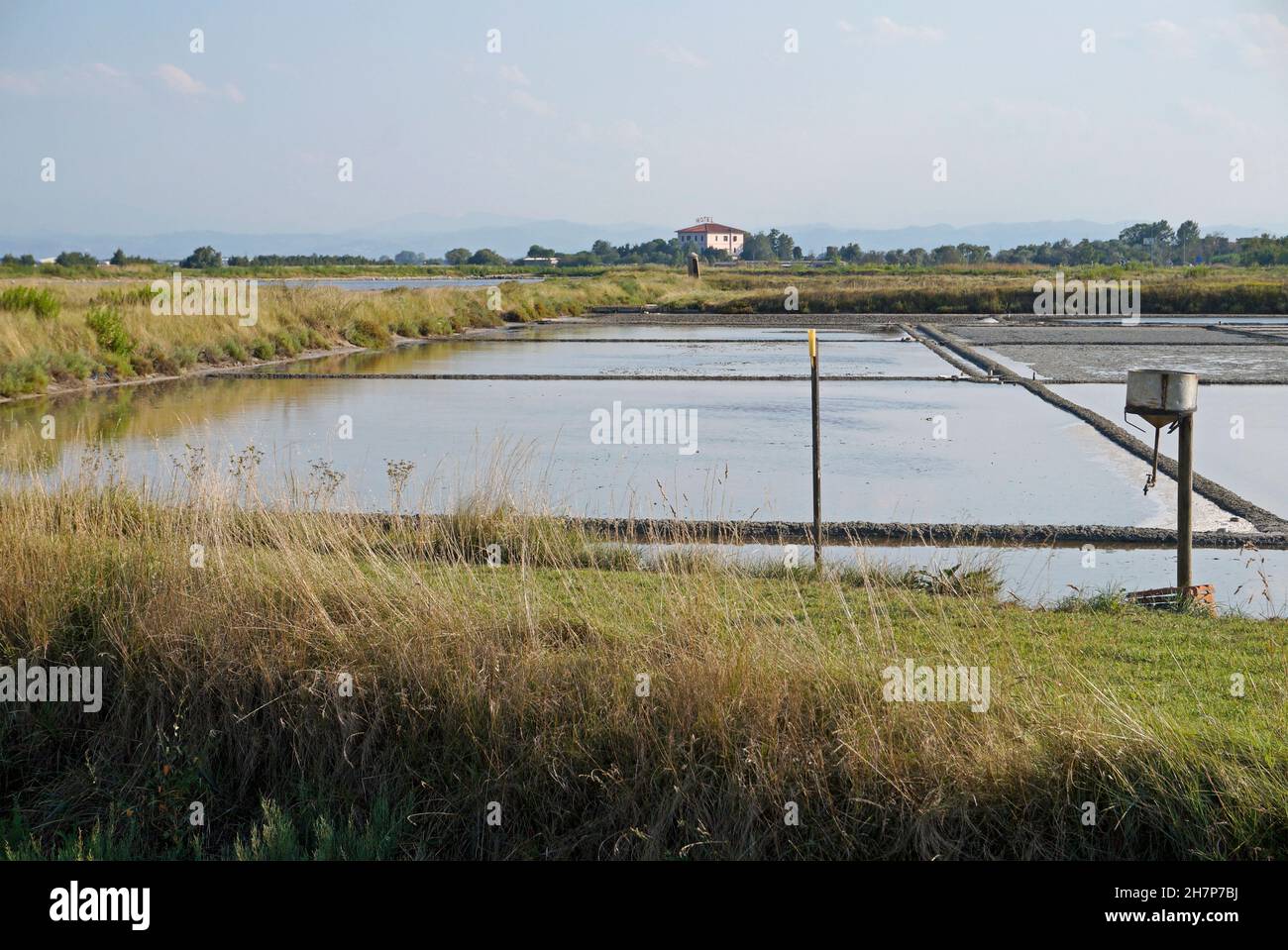 Saline di Cervia nature reserve, Emilia- Romagna, Italy Stock Photo