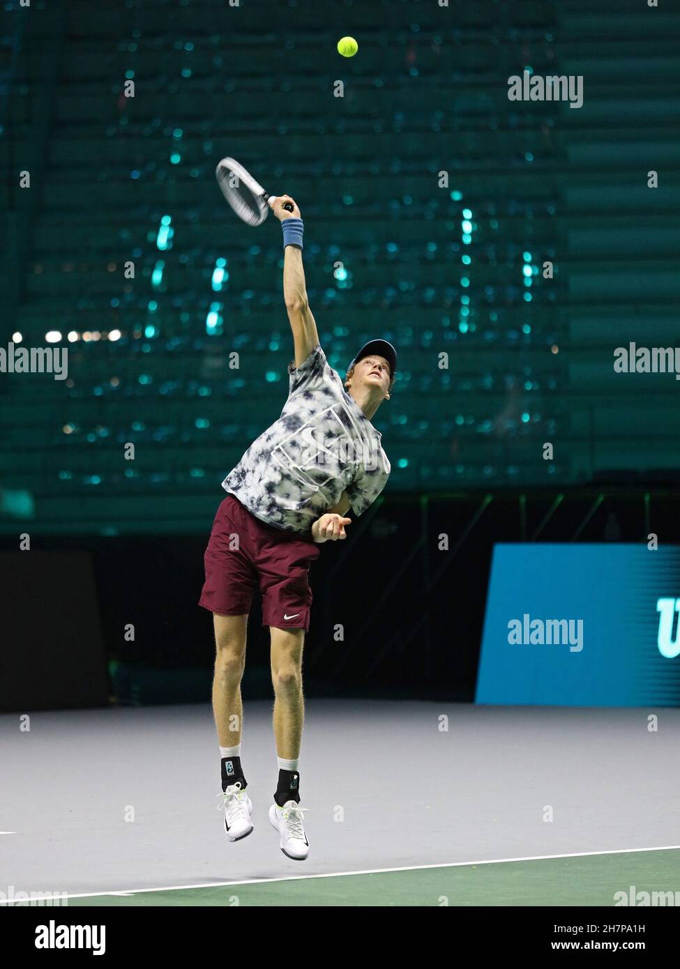 Turin, Italy. 24th Nov, 2021. Training, Tennis Internationals in Turin, Italy, November 24 2021 Credit: Independent Photo Agency/Alamy Live News Stock Photo