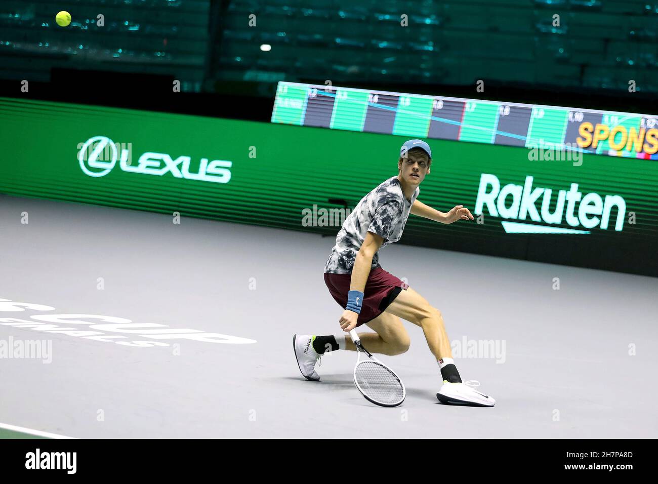Turin, Italy. 24th Nov, 2021. Training, Tennis Internationals in Turin, Italy, November 24 2021 Credit: Independent Photo Agency/Alamy Live News Stock Photo