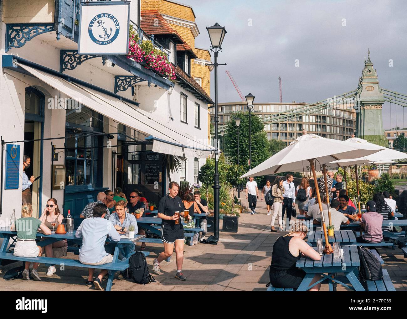 The Blue Anchor, Hammersmith Stock Photo Alamy