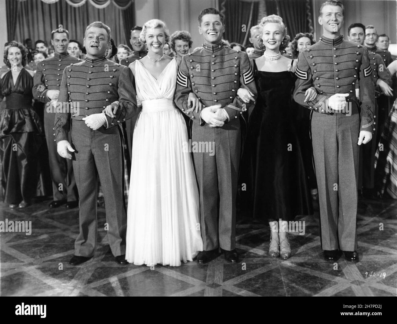 JAMES CAGNEY DORIS DAY GORDON MacREA VIRGINIA MAYO and GENE NELSON in ...