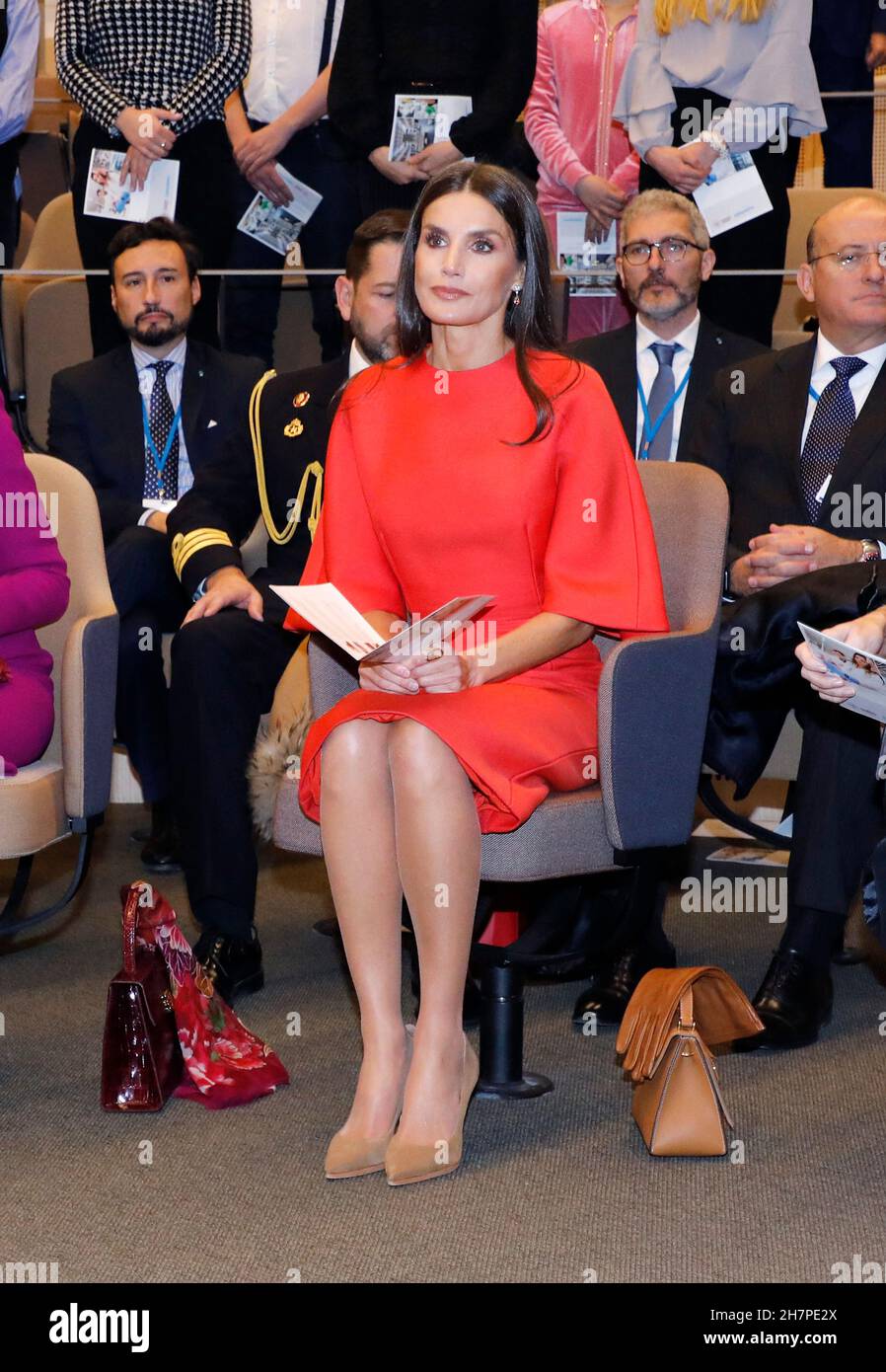 Stockholm, Sweden, on November 24, 2021. Queen Letizia of Spain visits  Karolinska Institut and University Hospital in Stockholm, Sweden, on  November 24, 2021. Photo by Patrik C Österberg/Stella Pictures/  ABACAPRESS.COM Stock Photo - Alamy