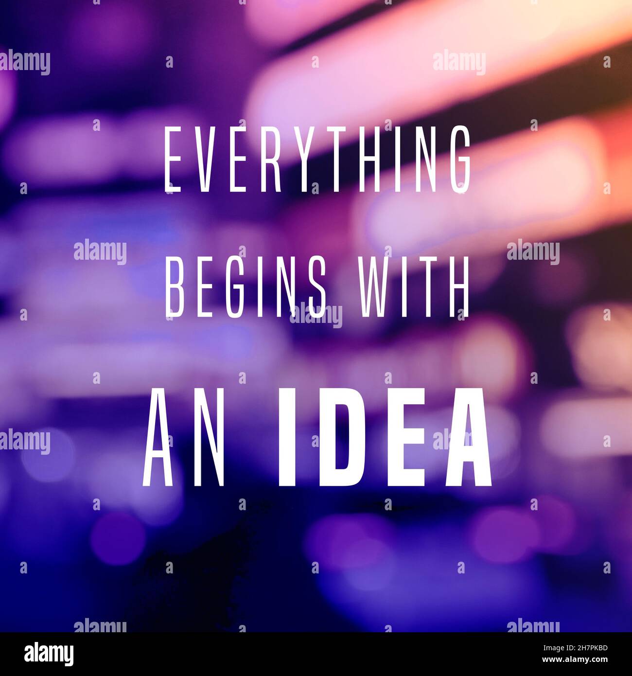 Everything begins with an idea. Workplace motivational quote poster
