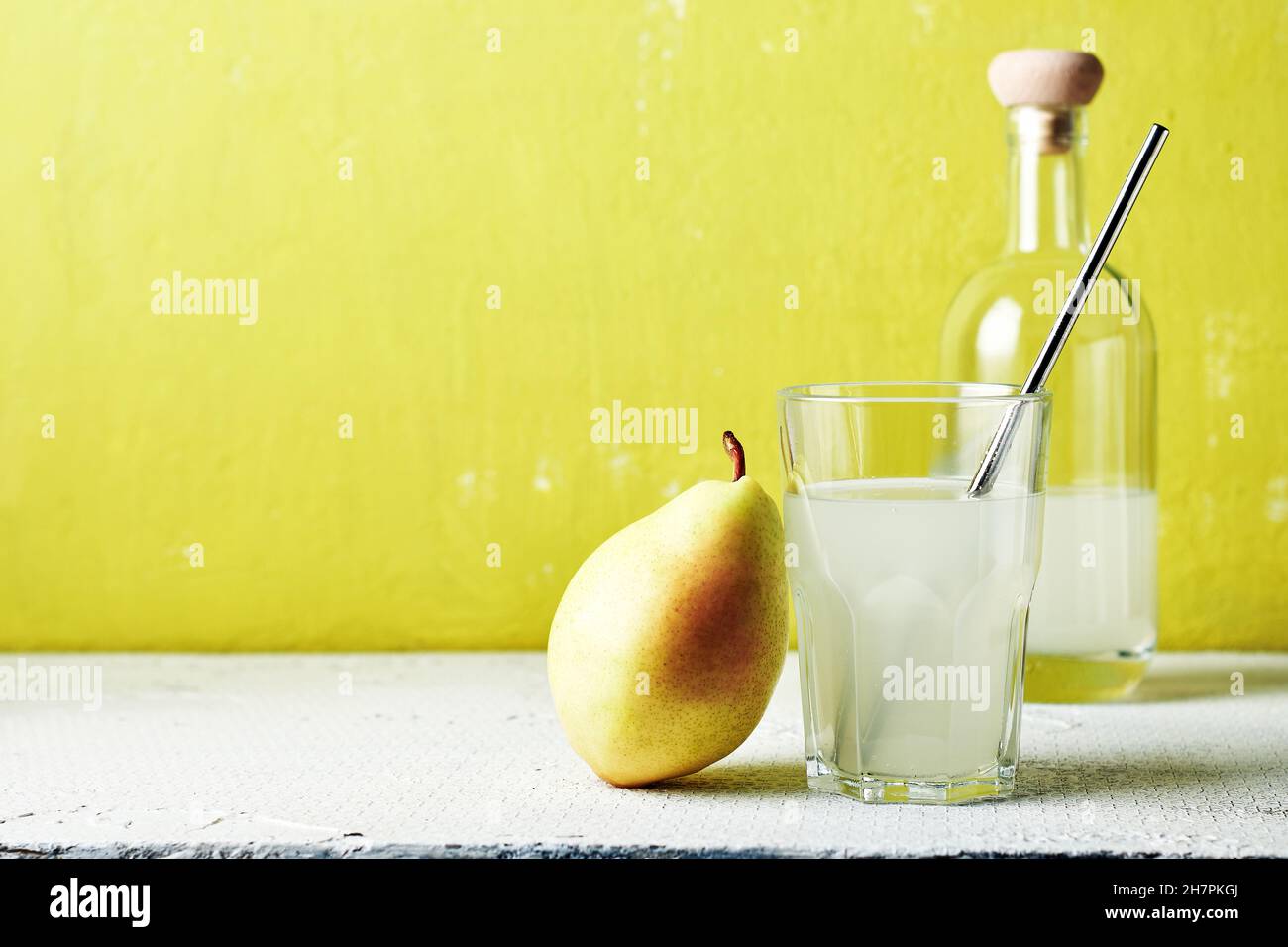 Pear juice glass bottle hi-res stock photography and images - Alamy
