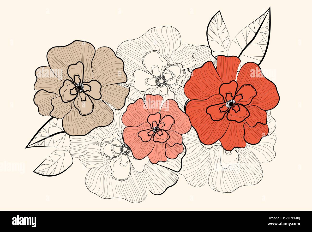 Set of flowers Stock Vector Image & Art - Alamy
