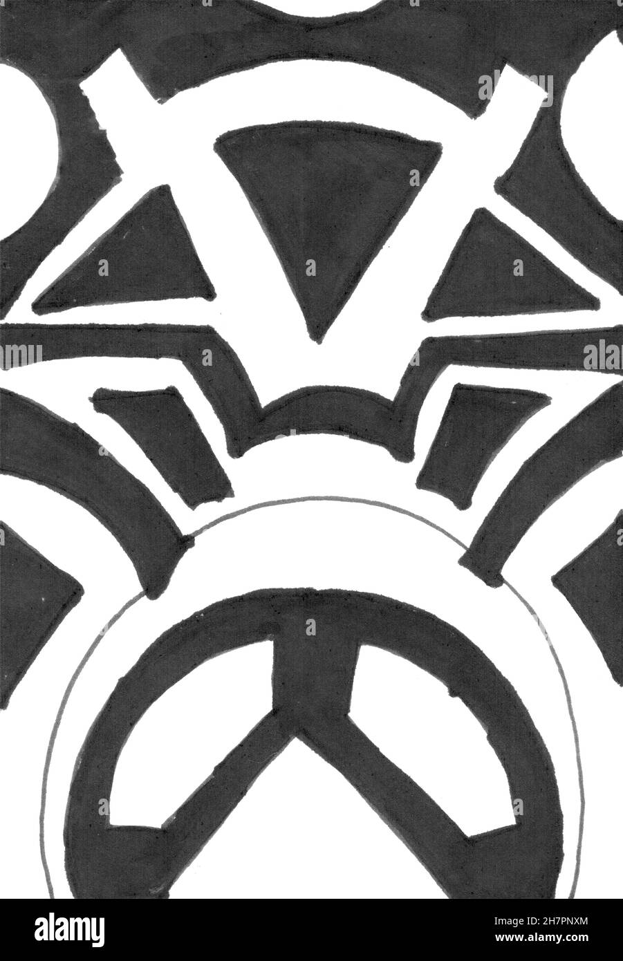 black and white geometric pattern for background Stock Photo - Alamy