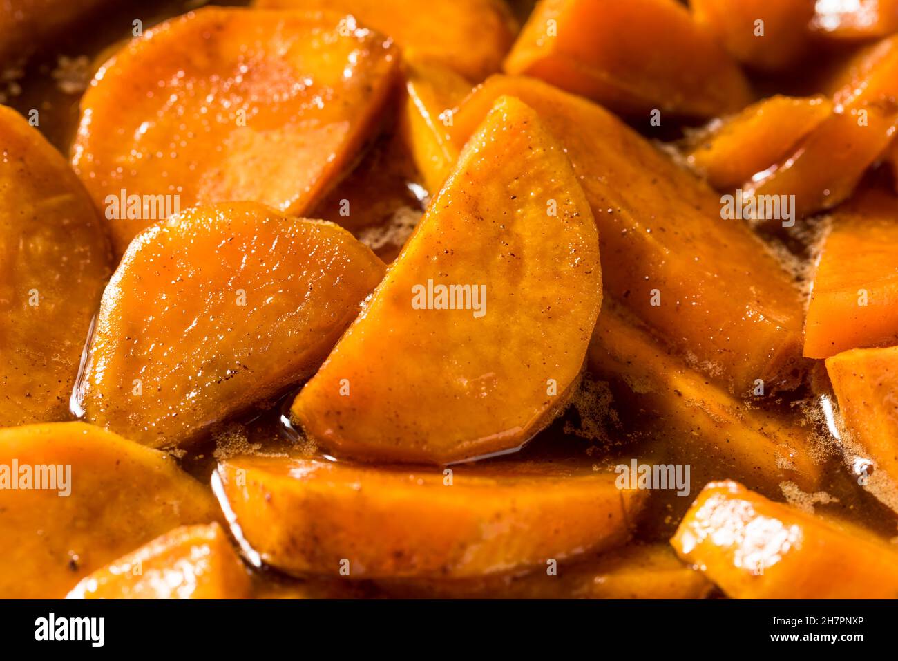 Homemade Thanksgiving Candied Yams with Brown Sugar Stock Photo Alamy