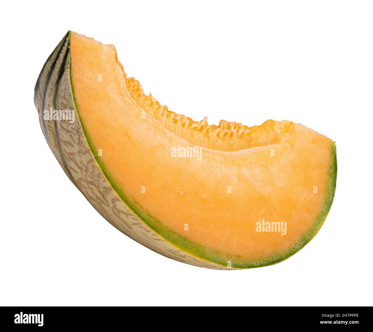Melon isolated on white background with clipping path Stock Photo