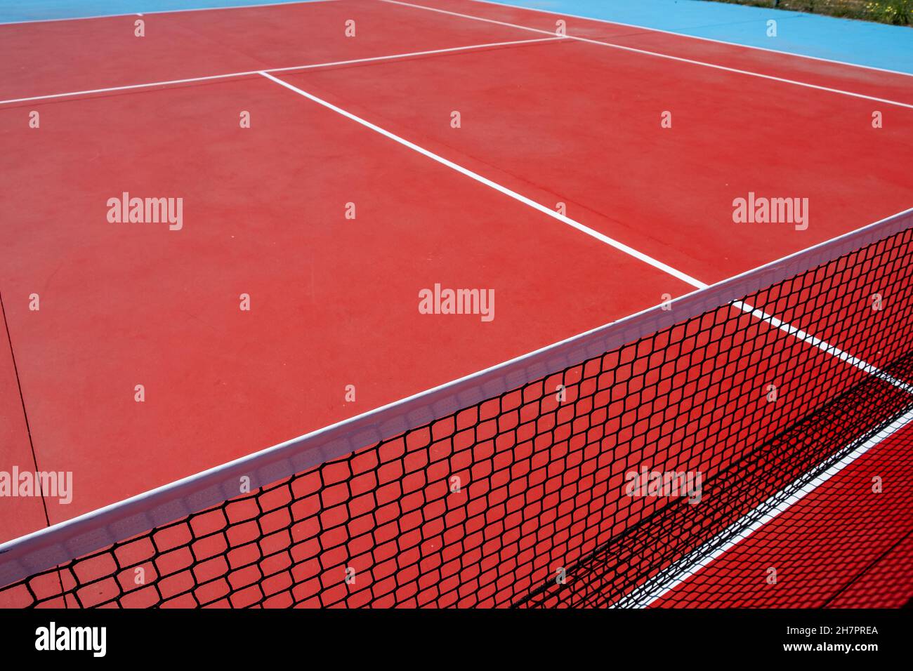 Empty paddle tennis court during daytime Stock Photo Alamy
