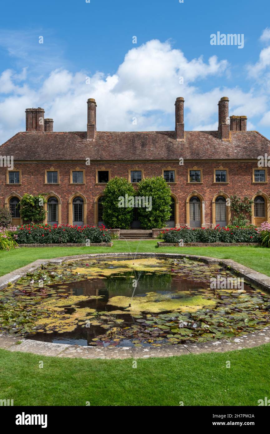 Barrington.Somerset.United Kingdom.August 14th 2021.View of the Strode house at Barrington court in Somerset Stock Photo