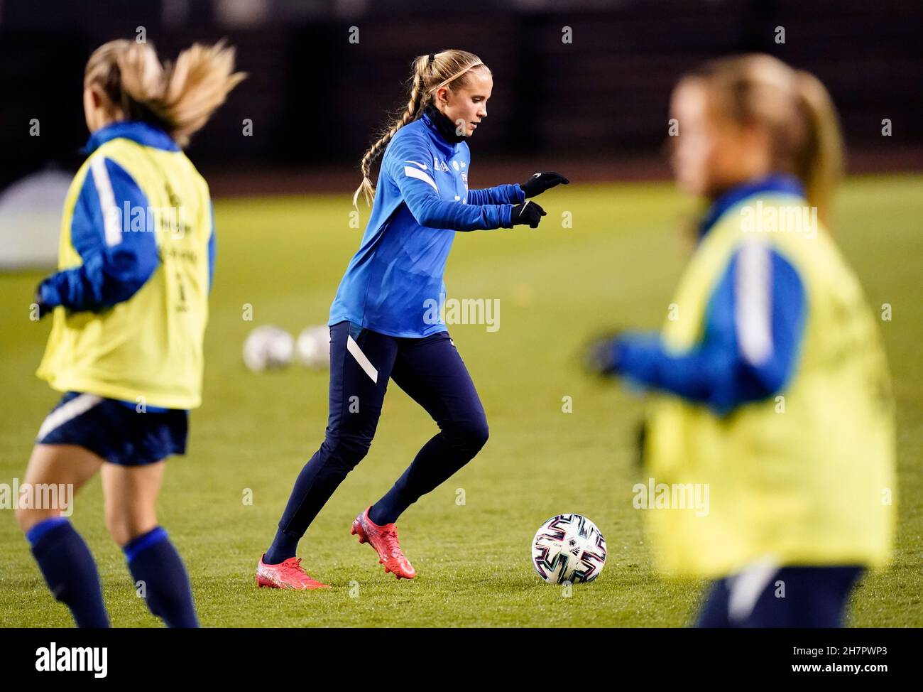 Finland s Ria ling During A Training Session On The Eve Of The Women s finland-s-ria-ling-during-a-training-session-on-the-eve-of-the-women-s