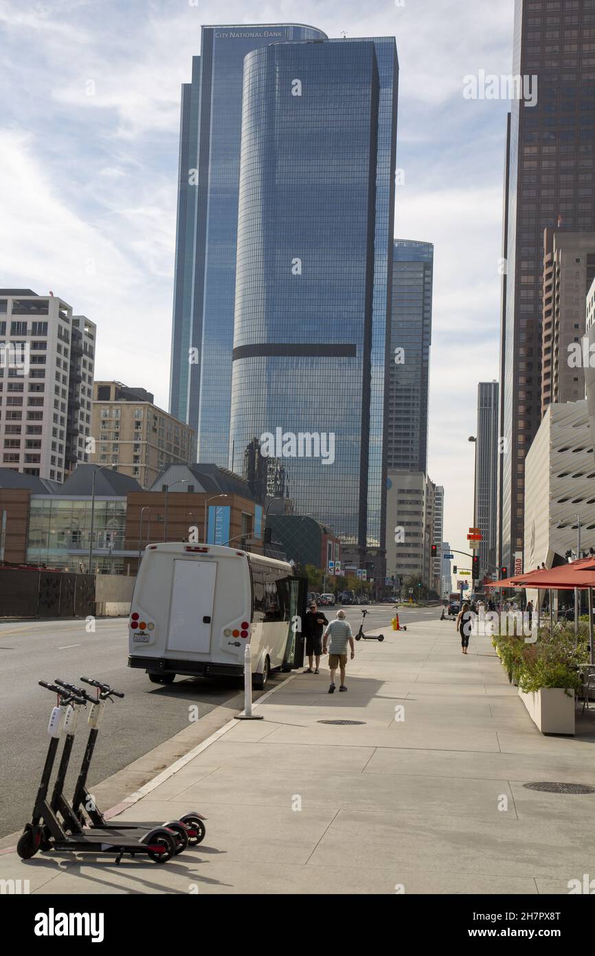 LOS ANGELES, UNITED STATES Nov 19, 2019 A vertical shot of a city