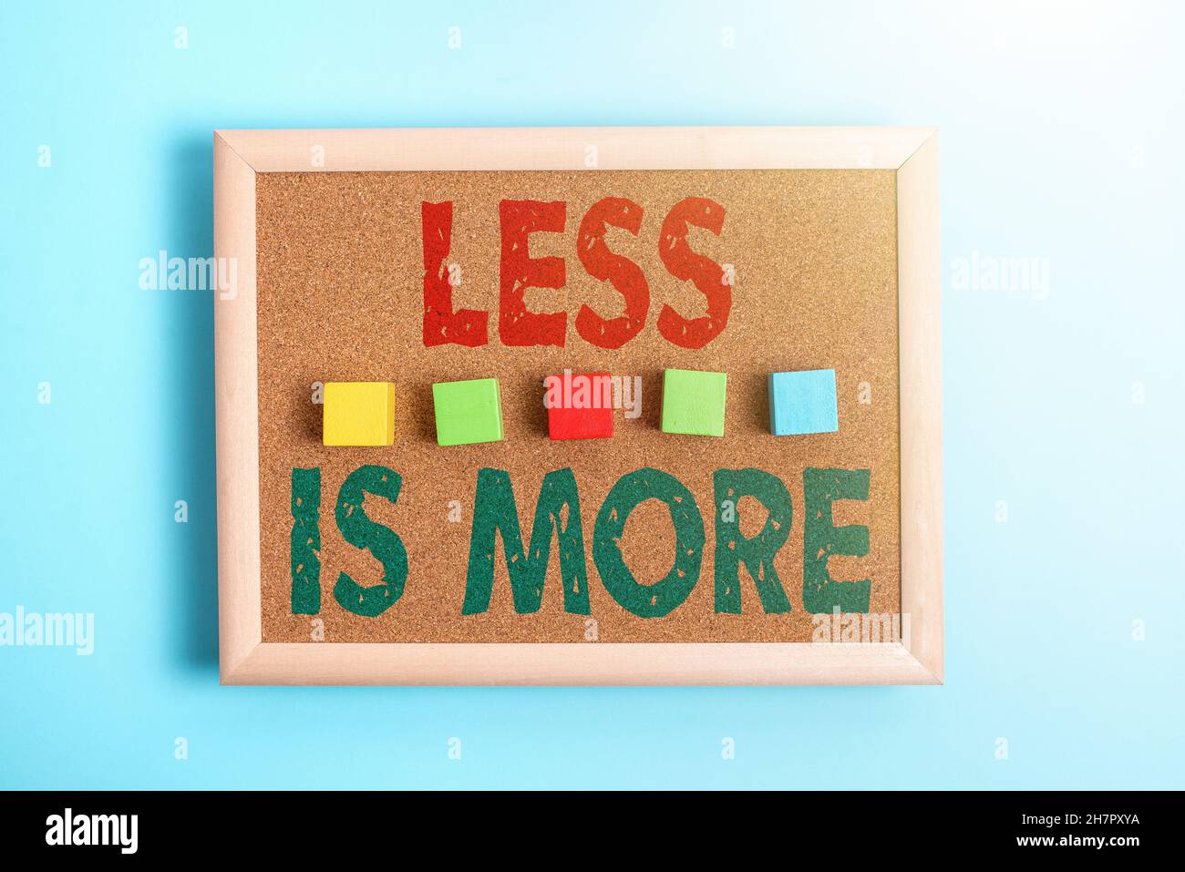 Text caption presenting Less Is More. Business approach used to express ...
